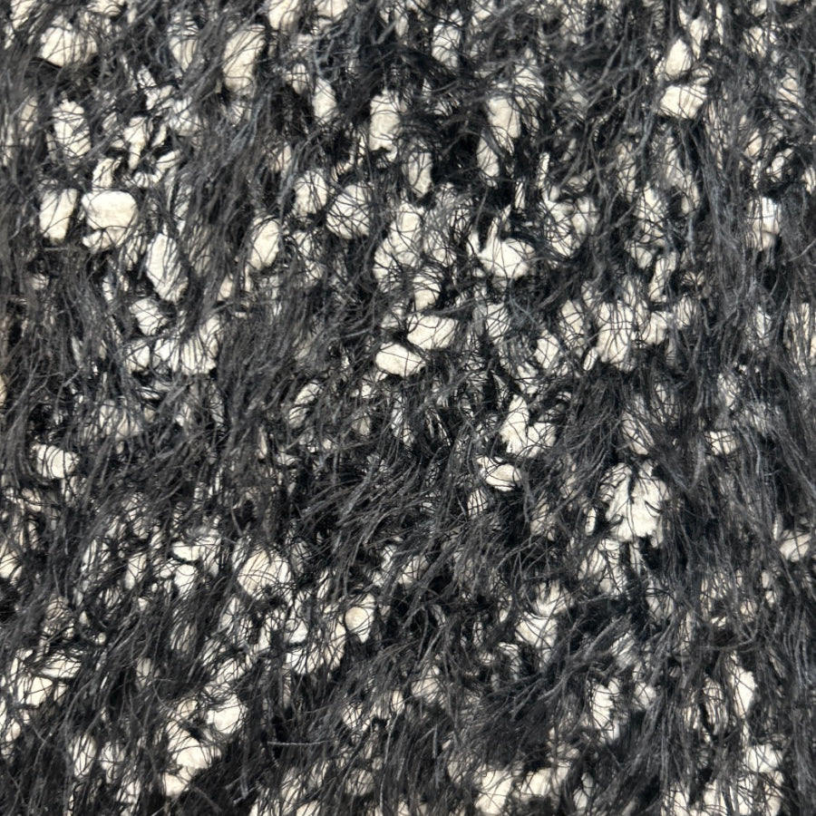 Chico's · Sleeveless Eyelash Knit Open Drape Cardigan · Large · Charcoal