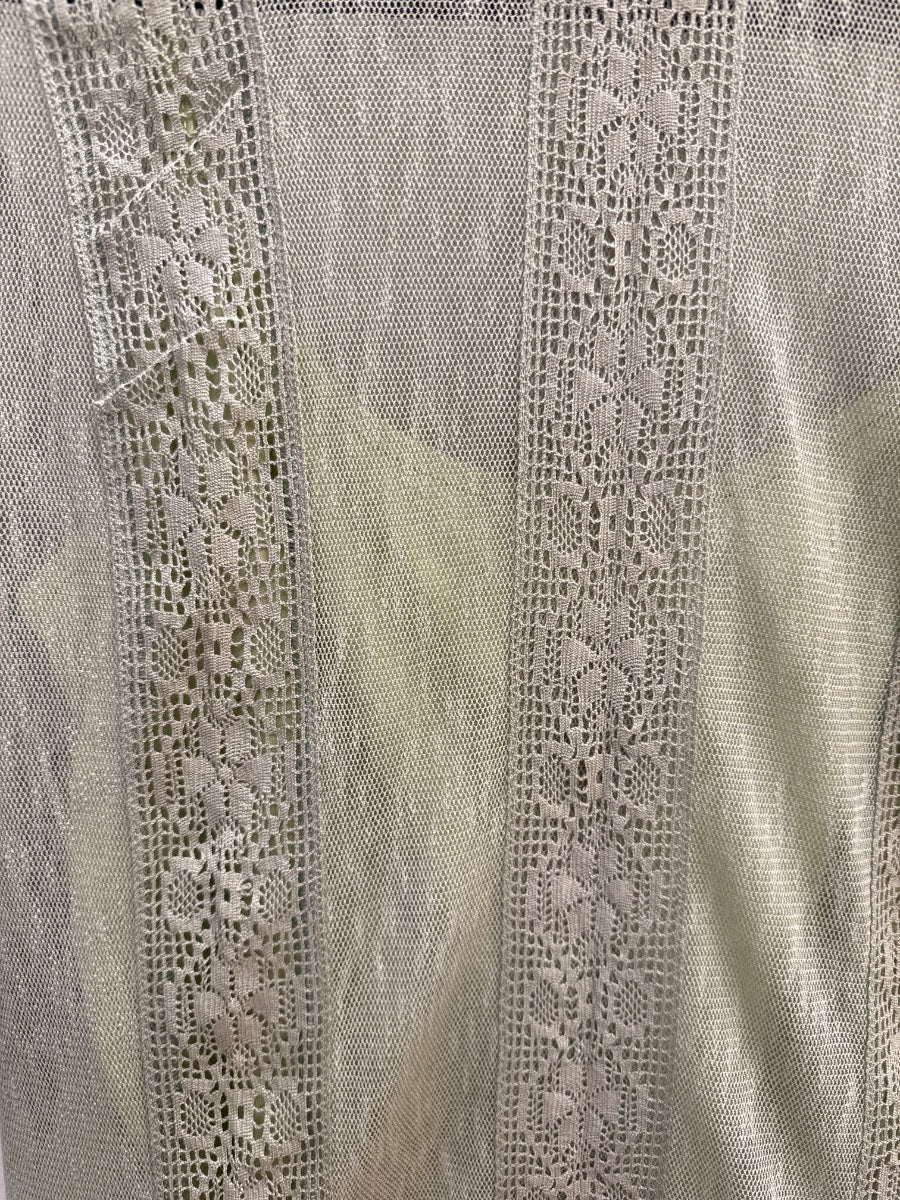 Anthropologie · Blue Tassel Celadon Lace Top · XLarge · Celadon