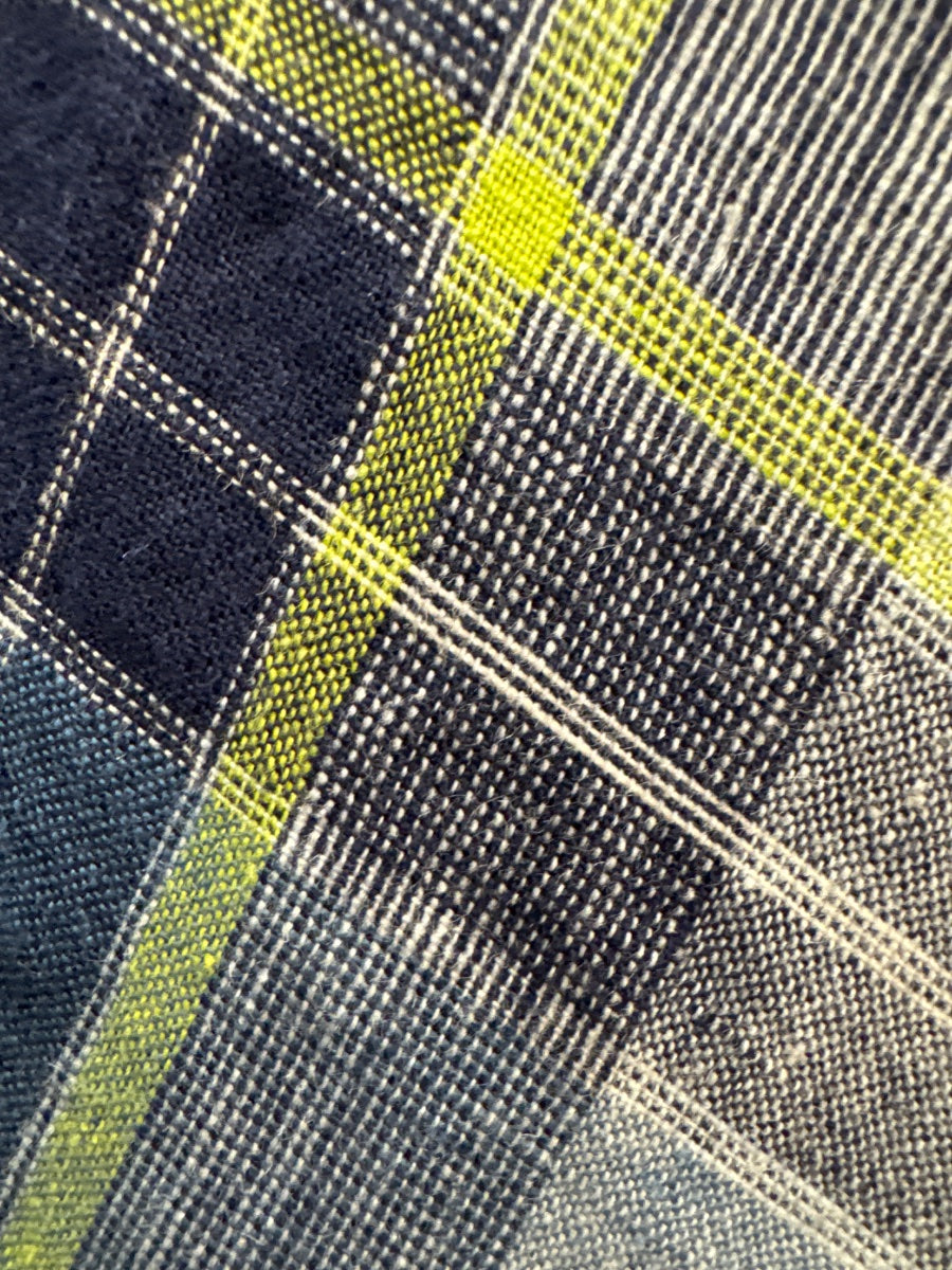Habitat · Tunic Top · XLarge · Blue Plaid with Yellow Accents