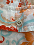 JonesNY · Roll Tab Shirt · 2X · Orange/White Floral Print