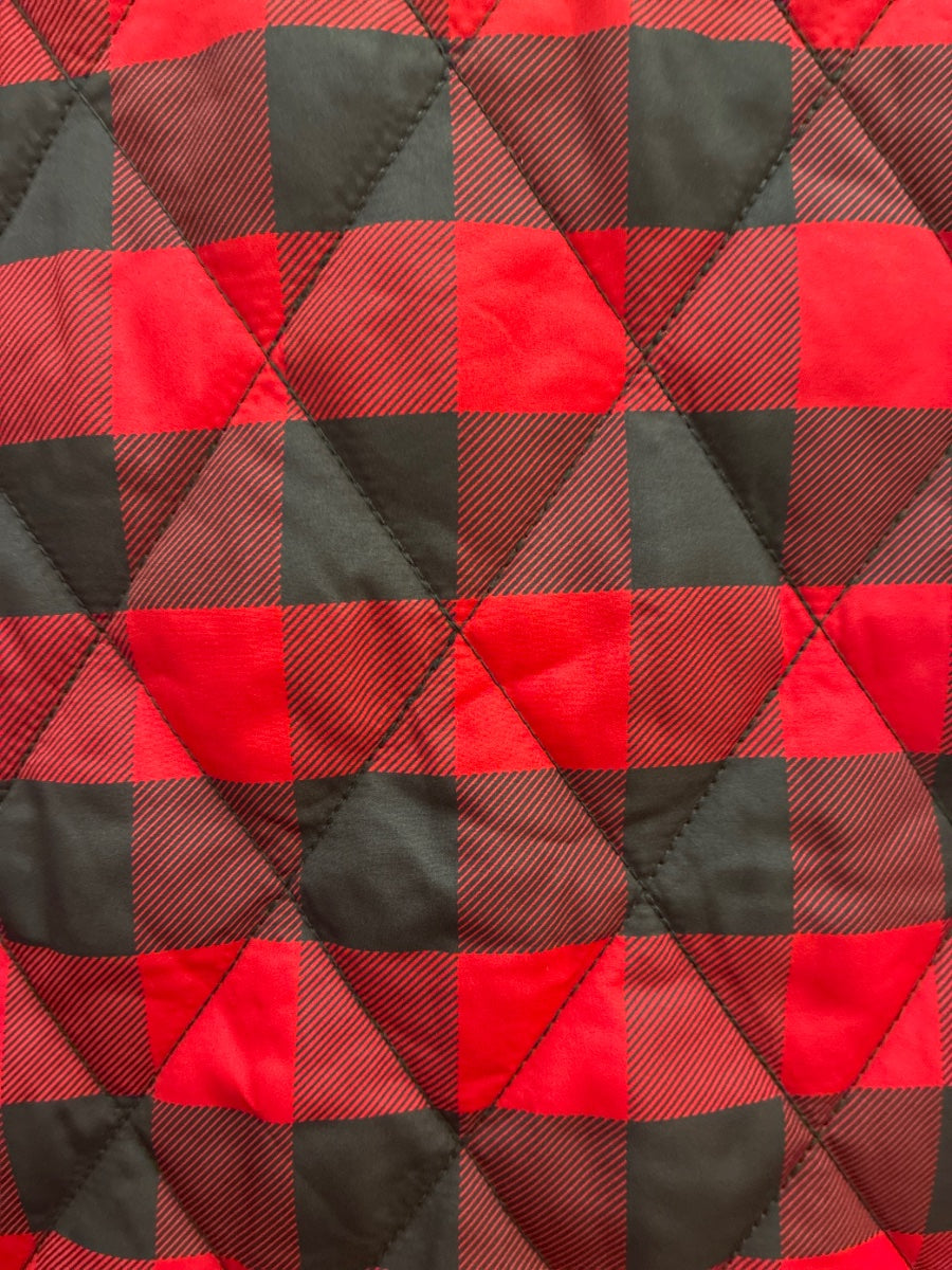 Coldwater Creek · Quilted Vest · Small · RedBlack