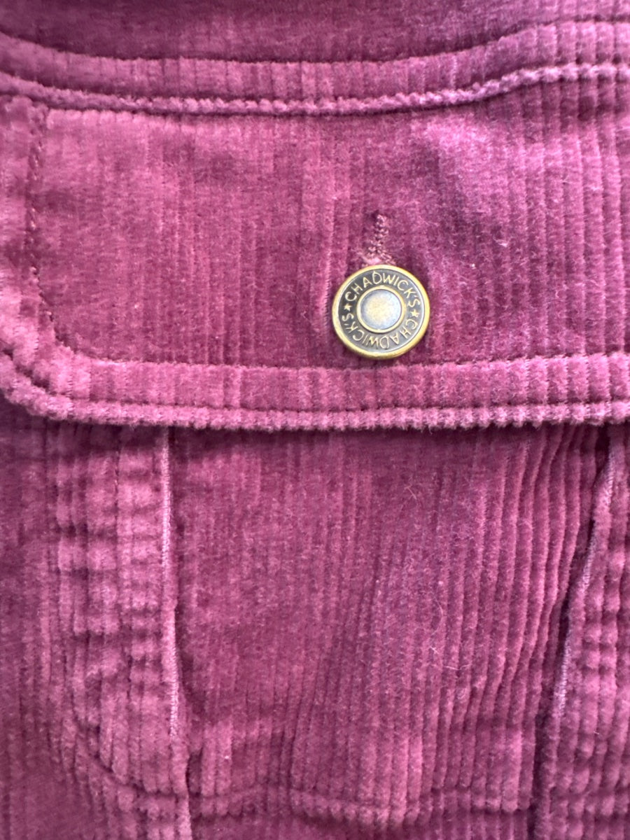 Chadwicks · Corduroy Jacket · 14 · Berry