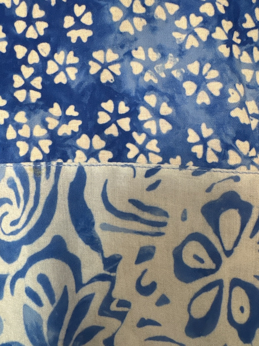 BlueGinger · Batik Floral Print Maxi · XSmall · Blues