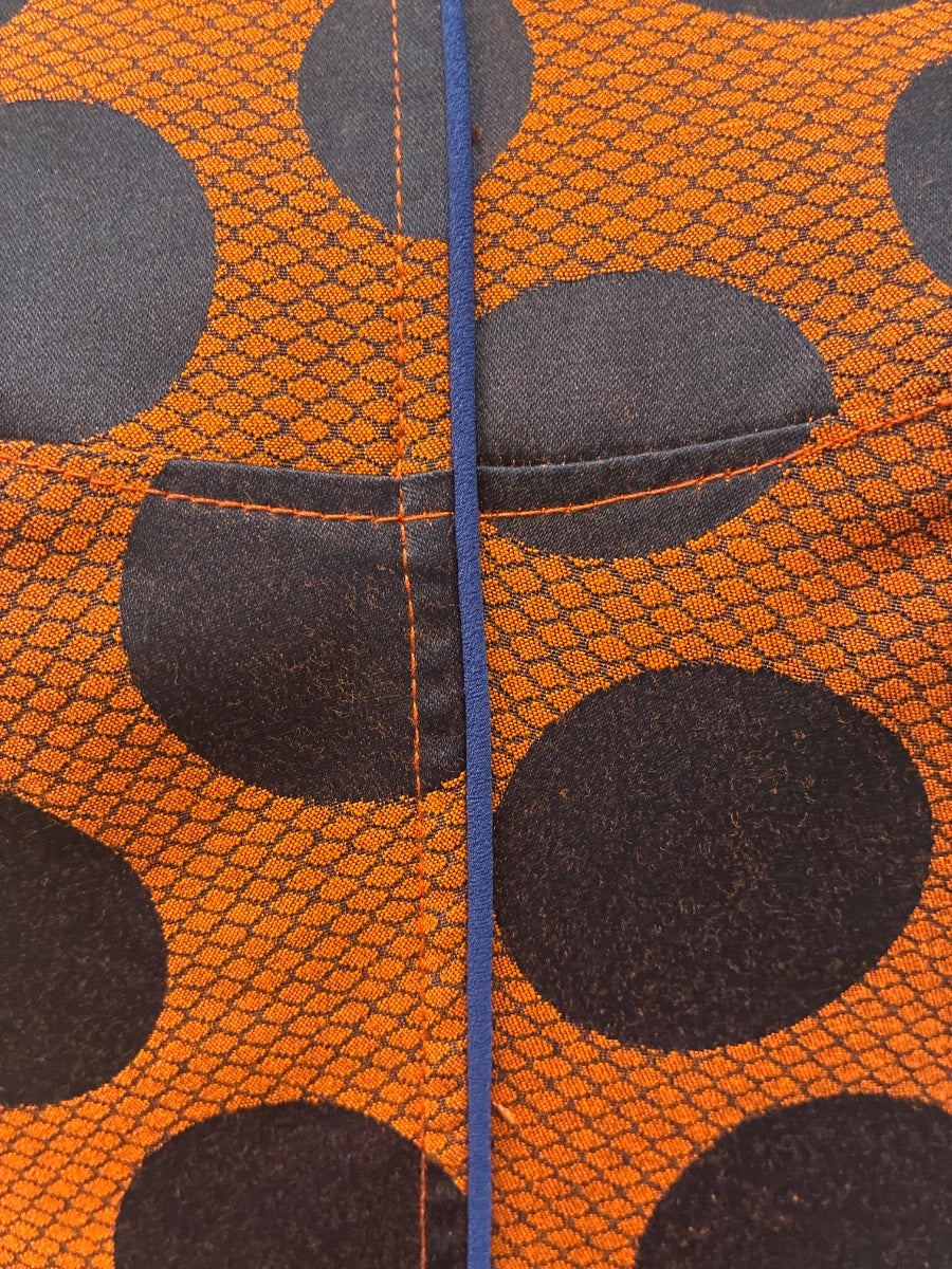 MaEve · Sleeveless Dress With Pockets!! Criss Cross Back · 2 · OrangeNavy