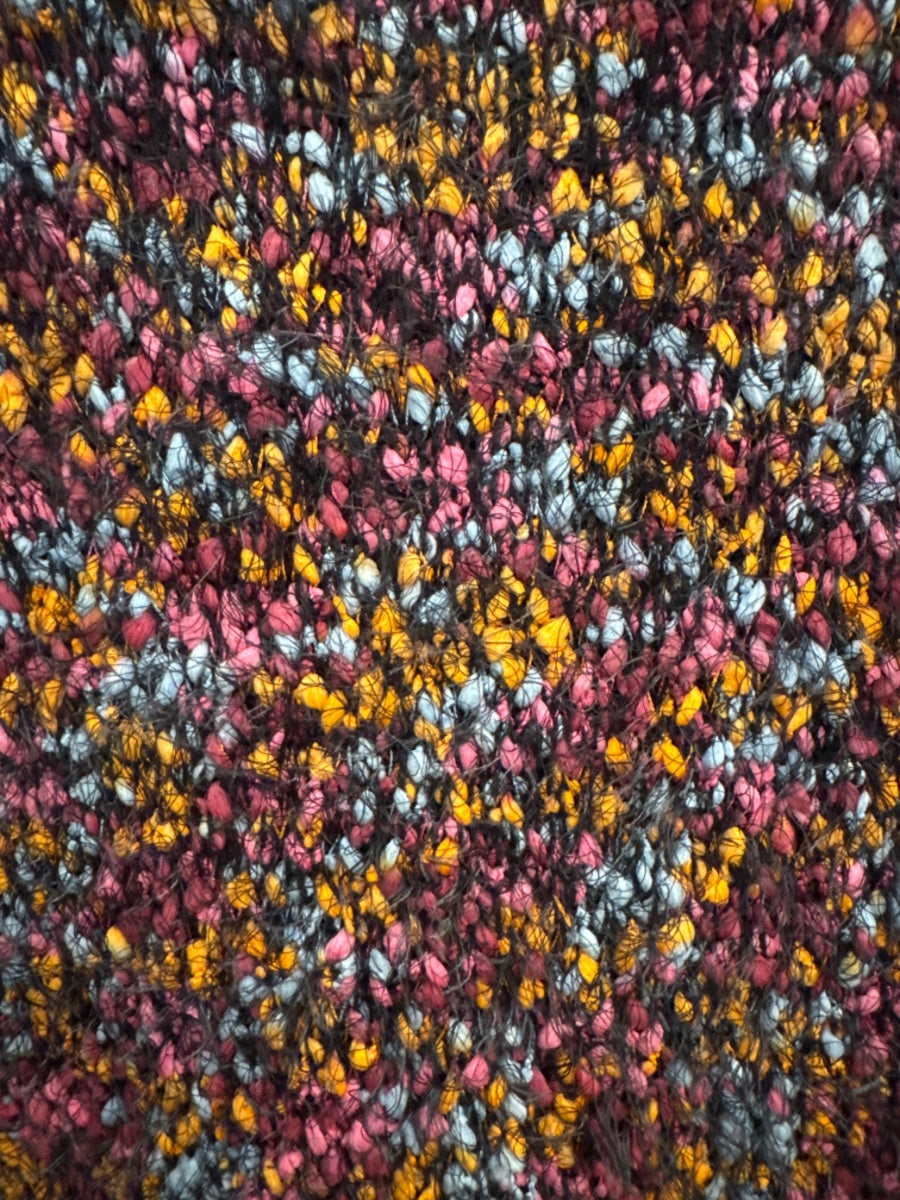 NY Collection Popcorn Eyelash knit sweater - detail