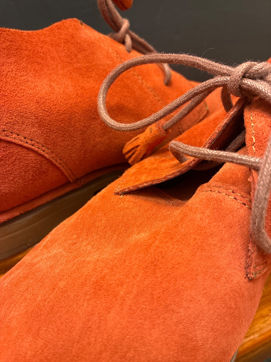 Hush Puppies · Moyen Lace Up Tassels Ankle Booties · 9 · Burnt Orange