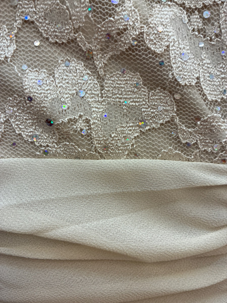 R&M Richards · Evening Dress · 10 · Light Beige