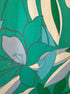 Anthropologie · Label of Love Leaf Print · Small · AquaGreen