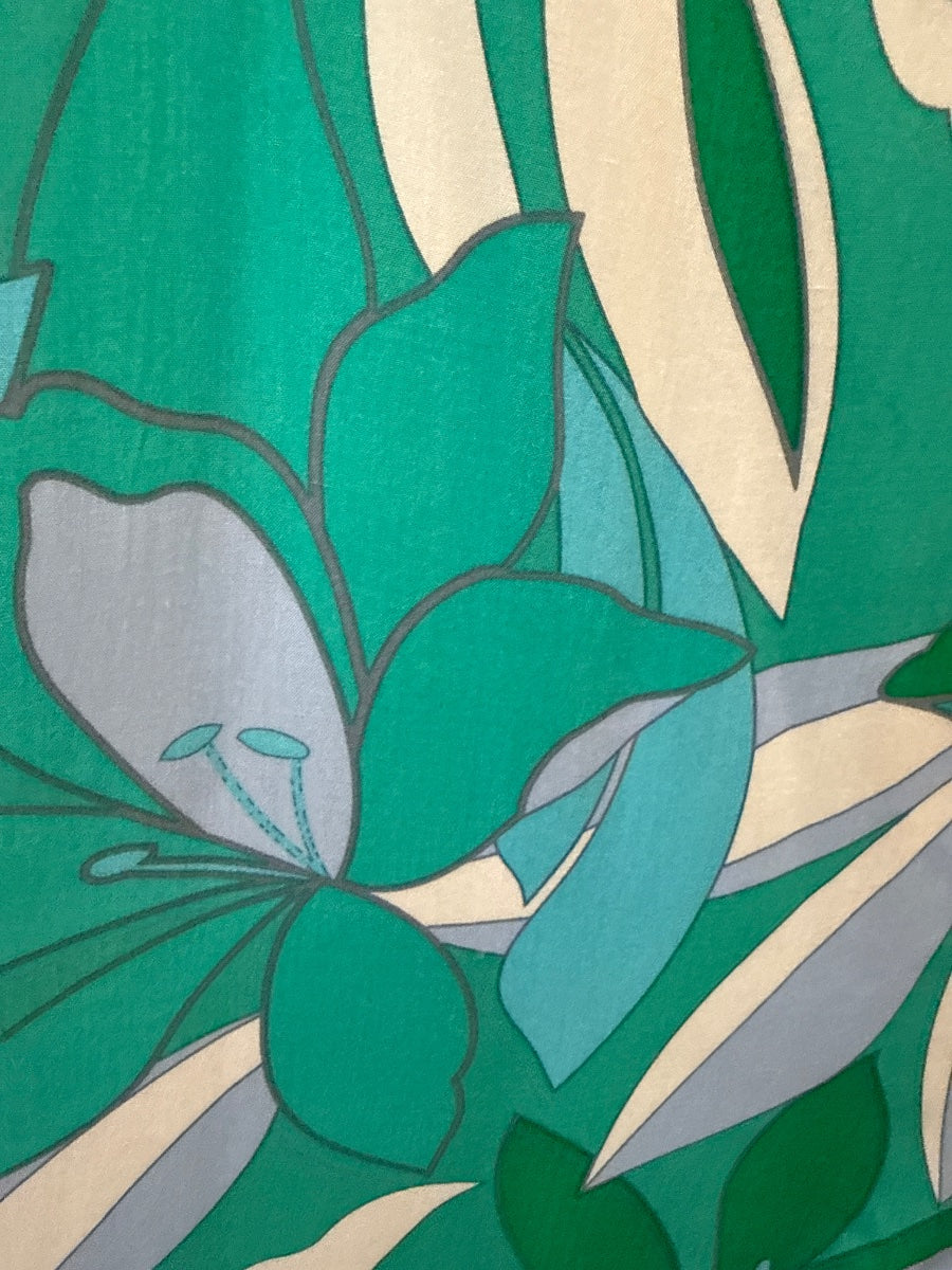 Anthropologie · Label of Love Leaf Print · Small · AquaGreen
