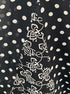 JM Collection · Midi Black/White Polka-Dots Skirt · 12 · Black/White