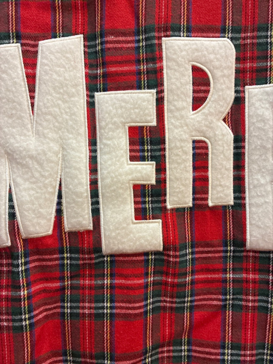 The Clothes Rack · MERRY plaid sweatshirt · 2X · RedMulti