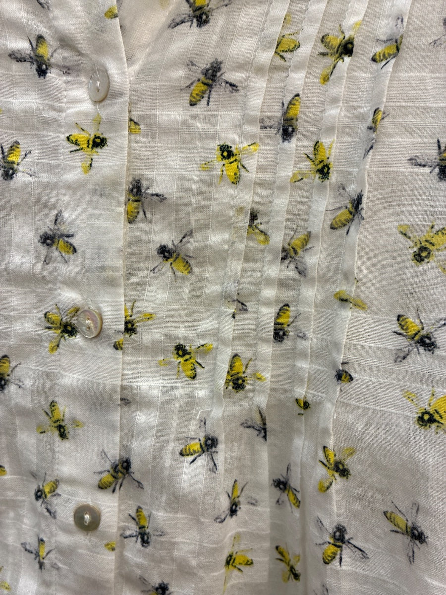 Jane & Delancey · Shirt · Medium · White/Yellow