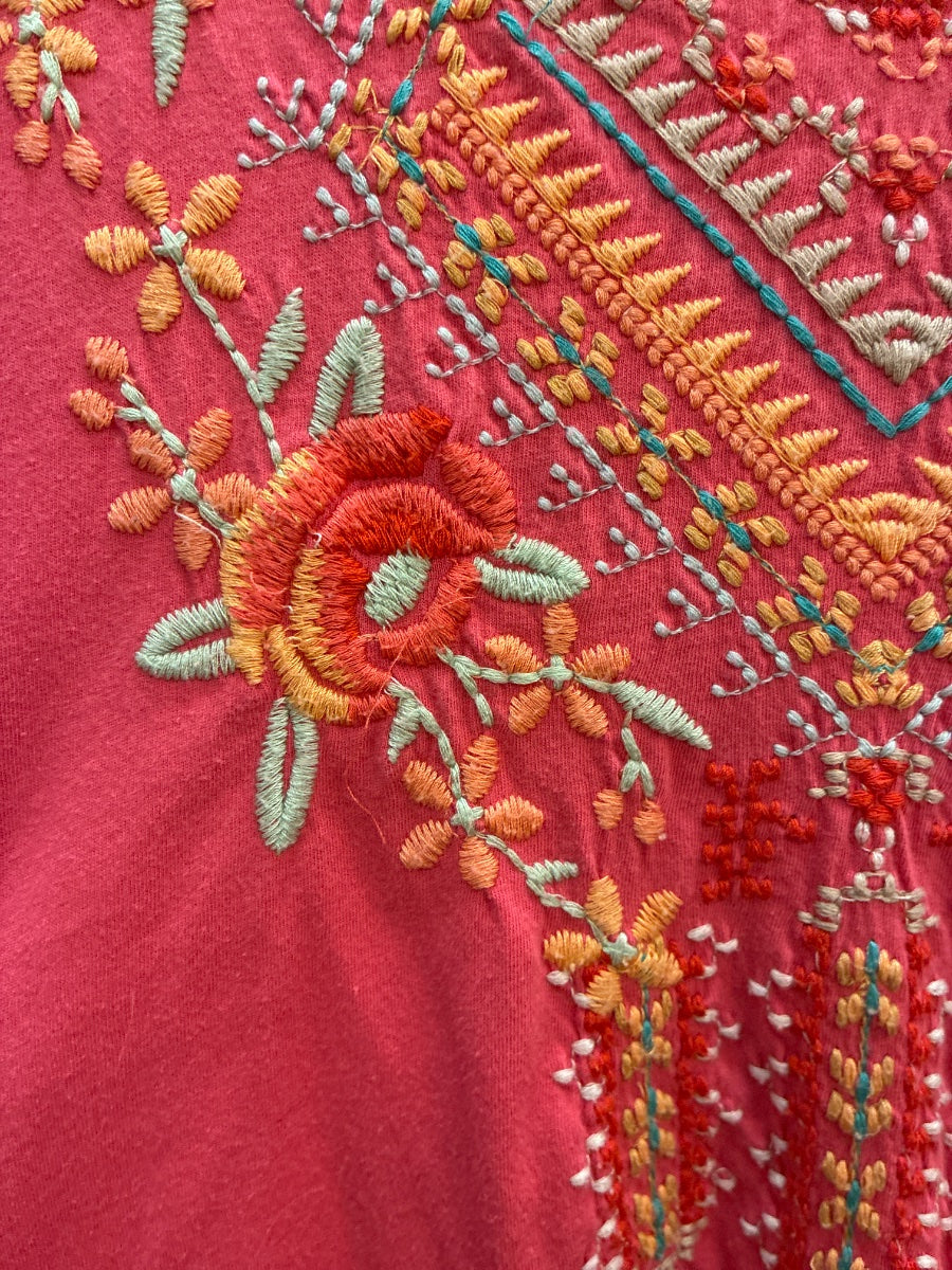 Johnny Was · PinkMulti Embroidered · Medium · PinkMulti