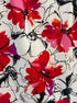 Perceptions · Sleeveless Dress · 6 · White, Red Floral Print