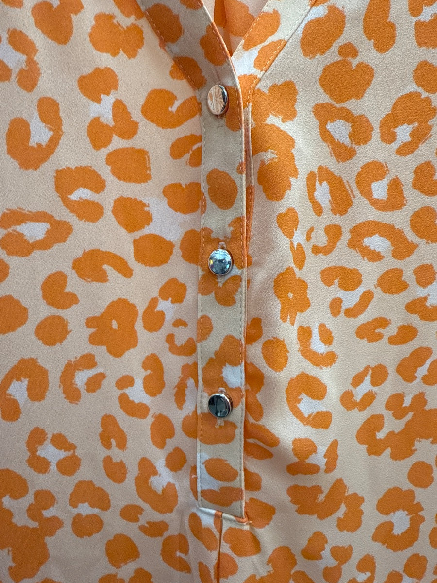 JMCollection · Roll Tab Shirt · XLarge · Orange, White