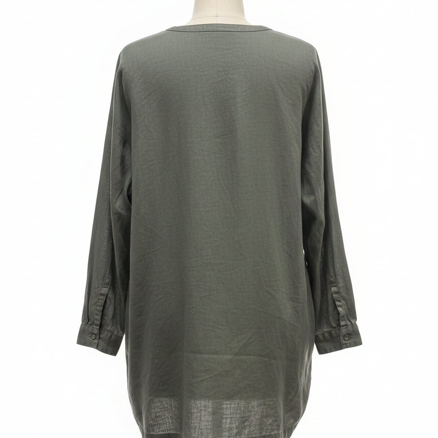 J.Jill · LongSleeve Shirt Bow detail on sides · Large · Sage