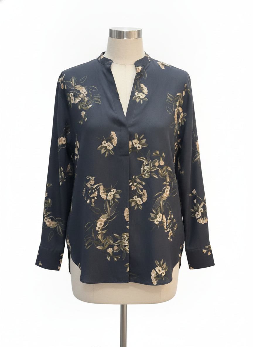 Vince · Floral Print · XSmall · NavyTan