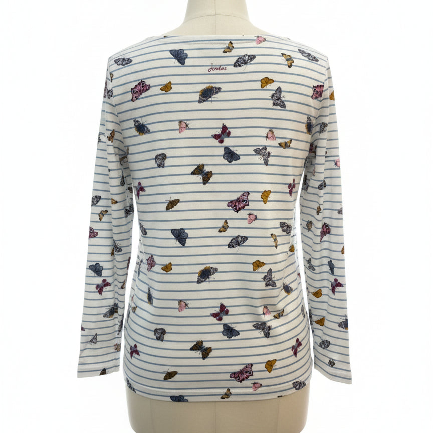 Joules · WhiteMulti Striped Butterfly · Large · White Multi Striped Butterfly