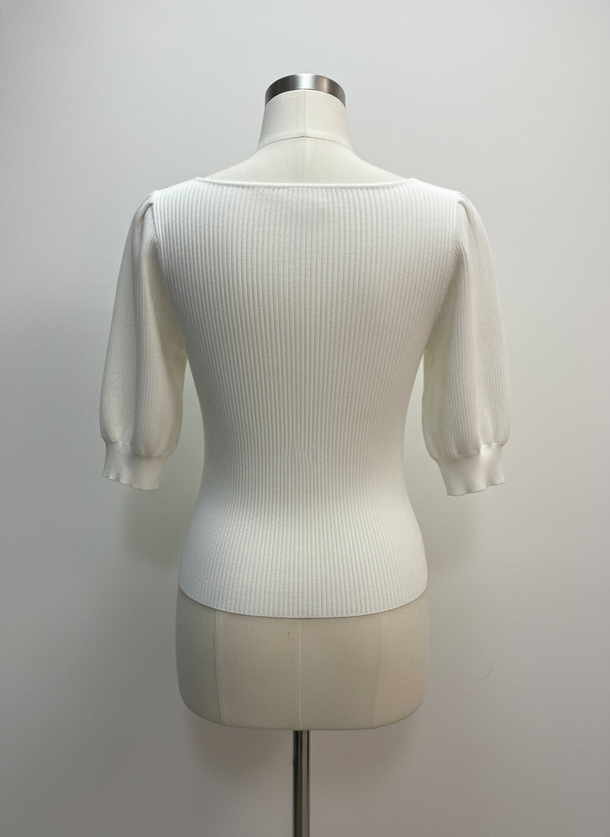 Lilla P · Balloon Sleeve · Small · Cream