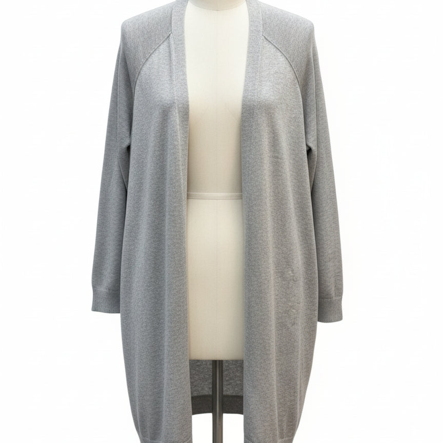 Verve Ami · Open Drape Cardigan · Large · LightGray