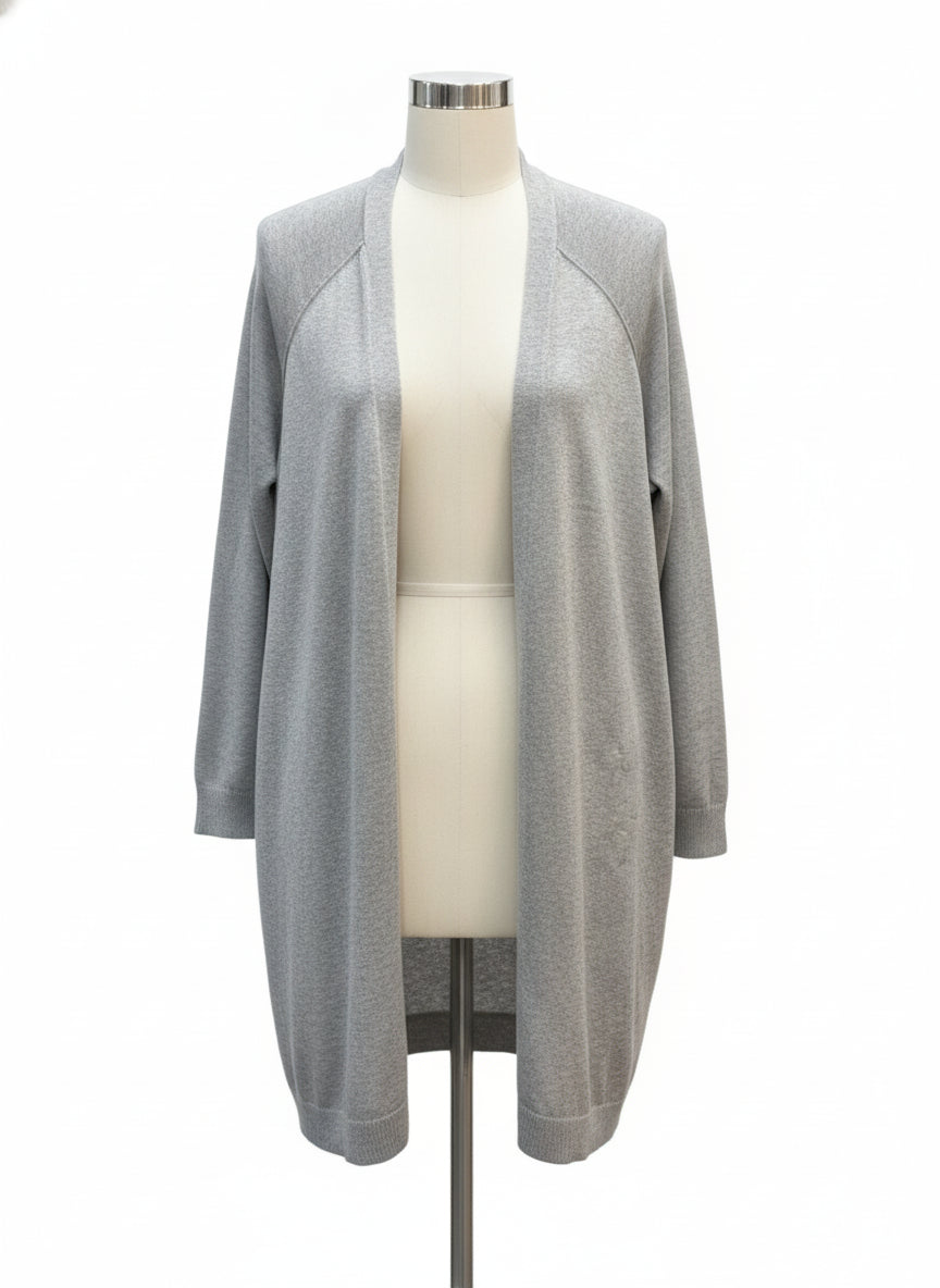 Verve Ami · Open Drape Cardigan · Large · LightGray