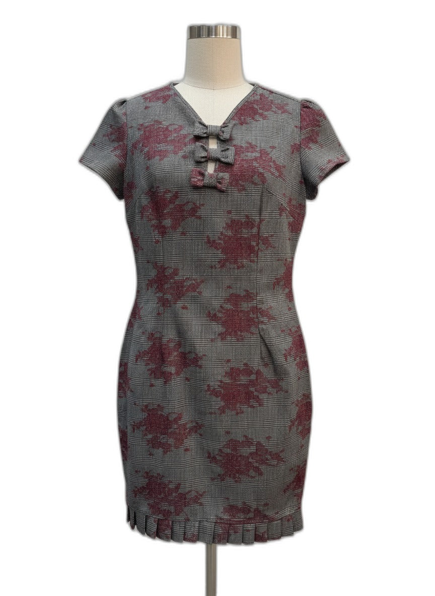 Explosiva · ShortSleeve Bow Detail Dress · Small · BlackRed