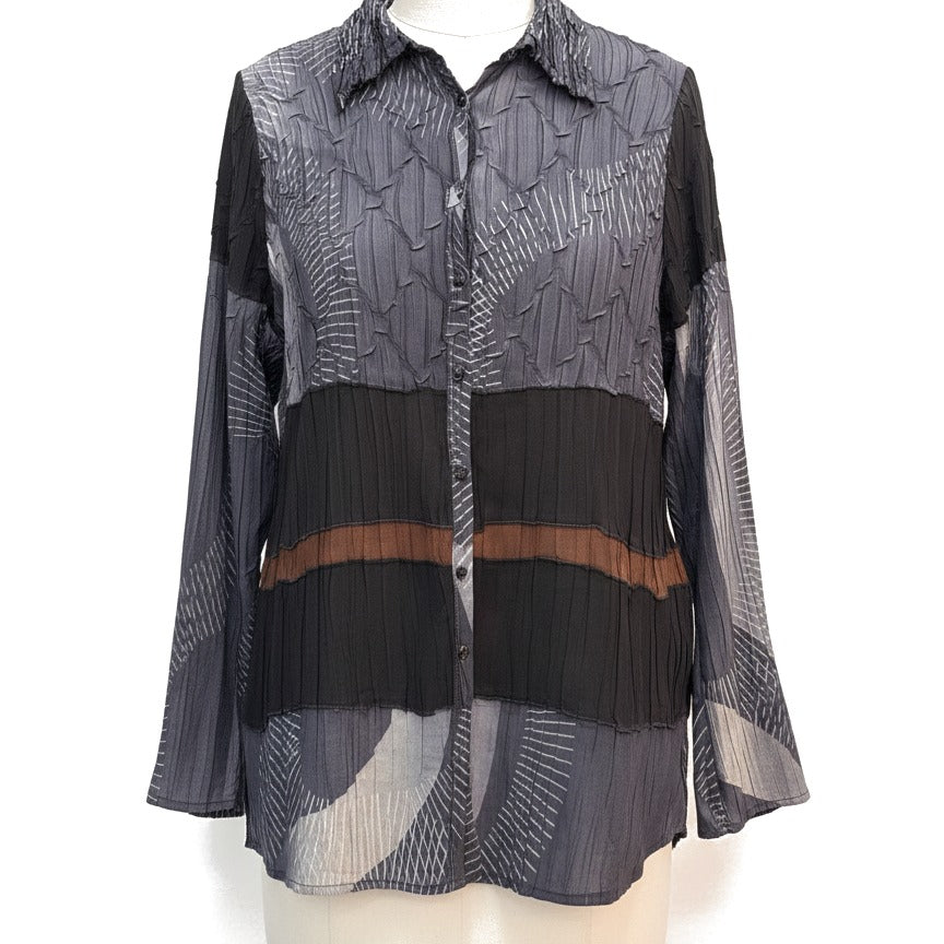 Komarov · Crinkle Texture · Large · Gray/Black