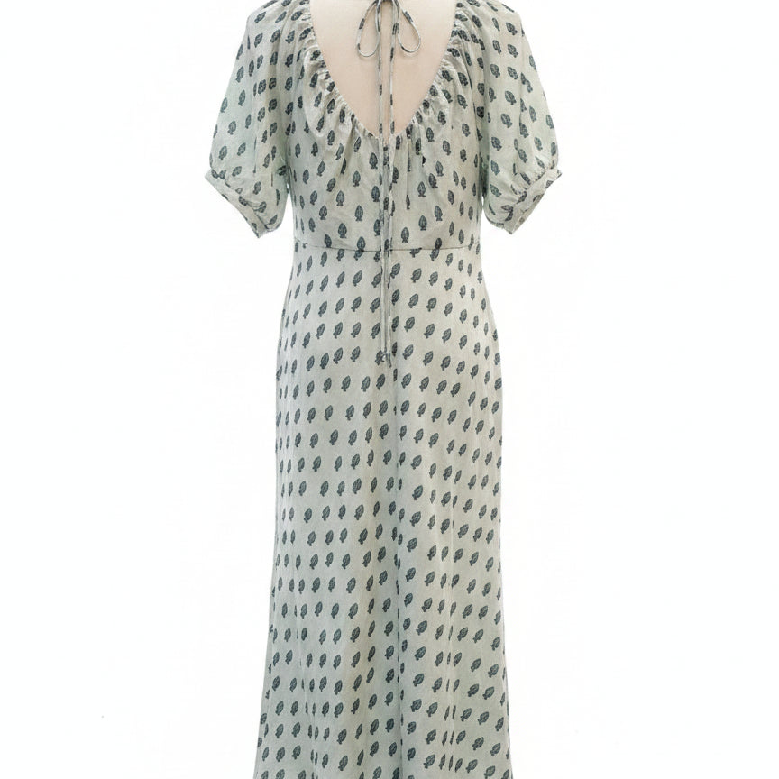 Banana Republic · Pistachio Paisley Print Maxi Dress · 8 · Pistachio