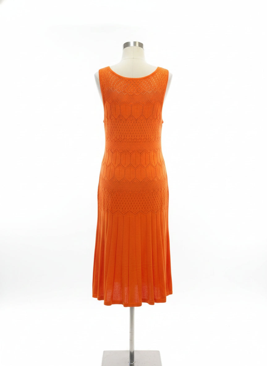 Ralph Lauren · Loose Knit Dress w/ Slip · XLarge · Orange