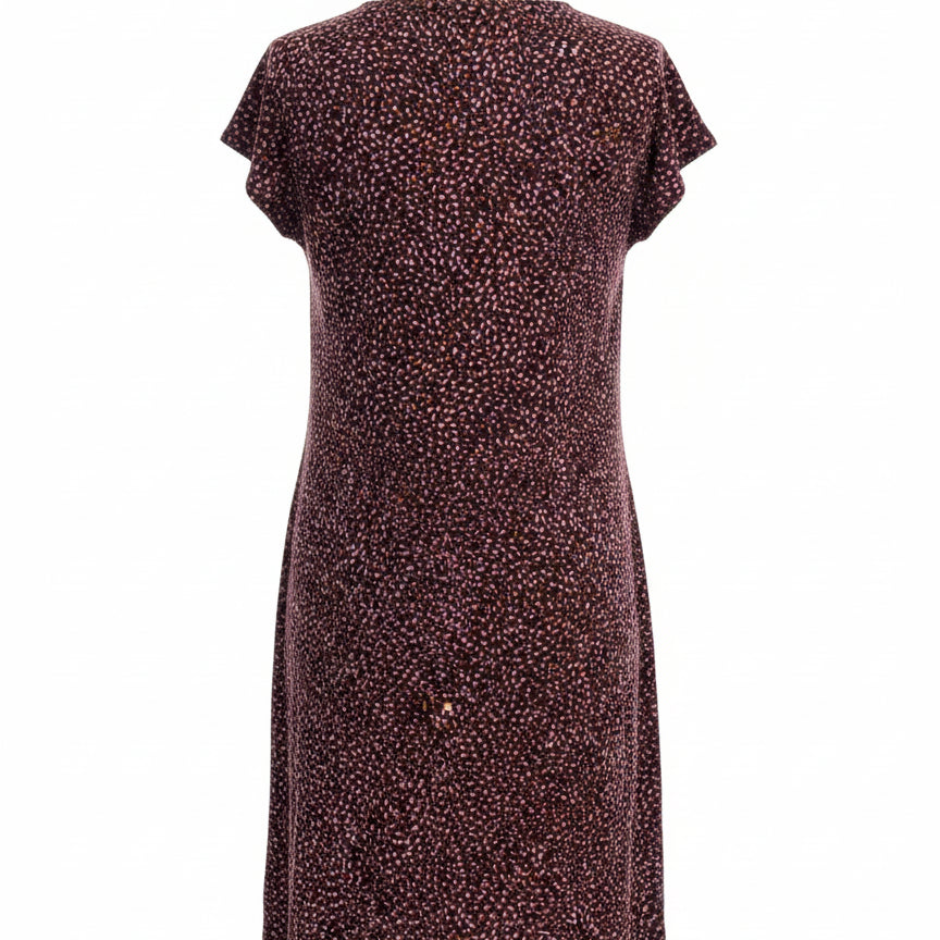 J.Jill · Cap Sleeve Dress · Large · Purple Orange Blend