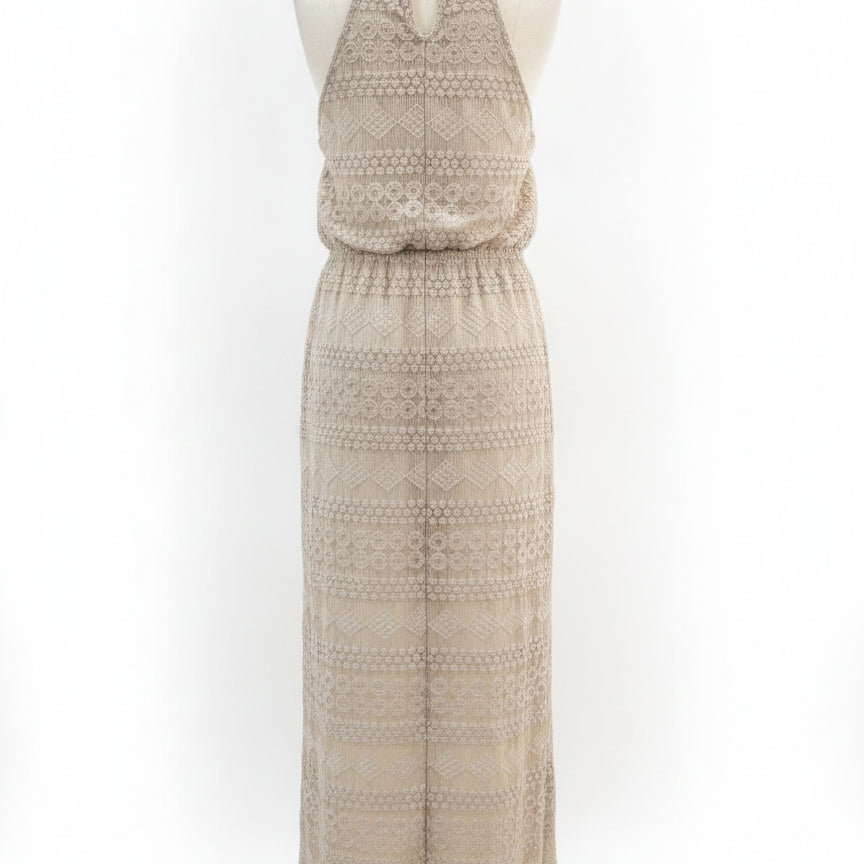 Sharagano · Sleeveless Dress · 14 · Beige