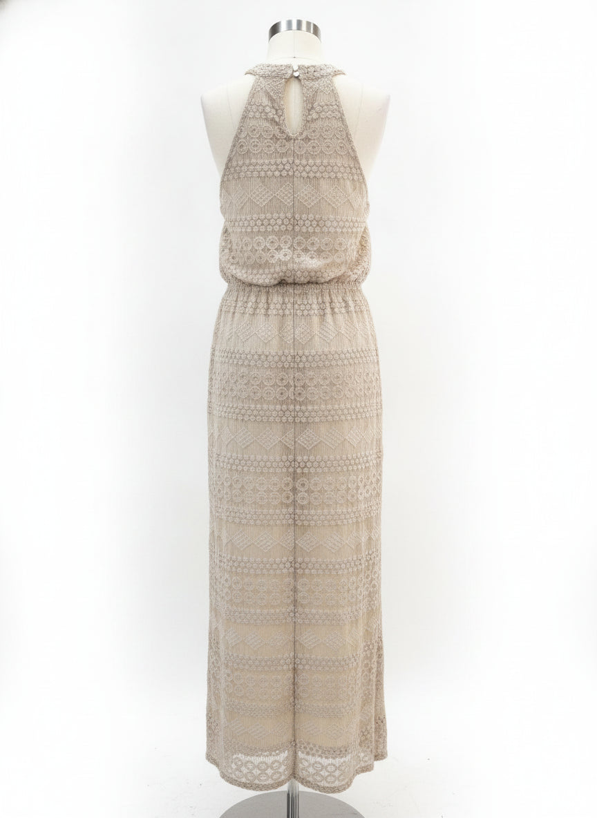 Sharagano · Sleeveless Dress · 14 · Beige