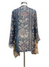SoftSurroundings · Open Drape Cardigan · Medium · TealBeige Paisley
