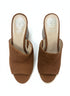 Vince Camuto · Keeran Open-Toe Mule Sandals · 7.5 · Tawny Suede