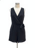 Emma&Michele · Faux wrap romper · Medium · Black