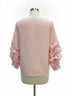 Sanctuary · Bubble Sleeves · Medium · PinkWhite Striped