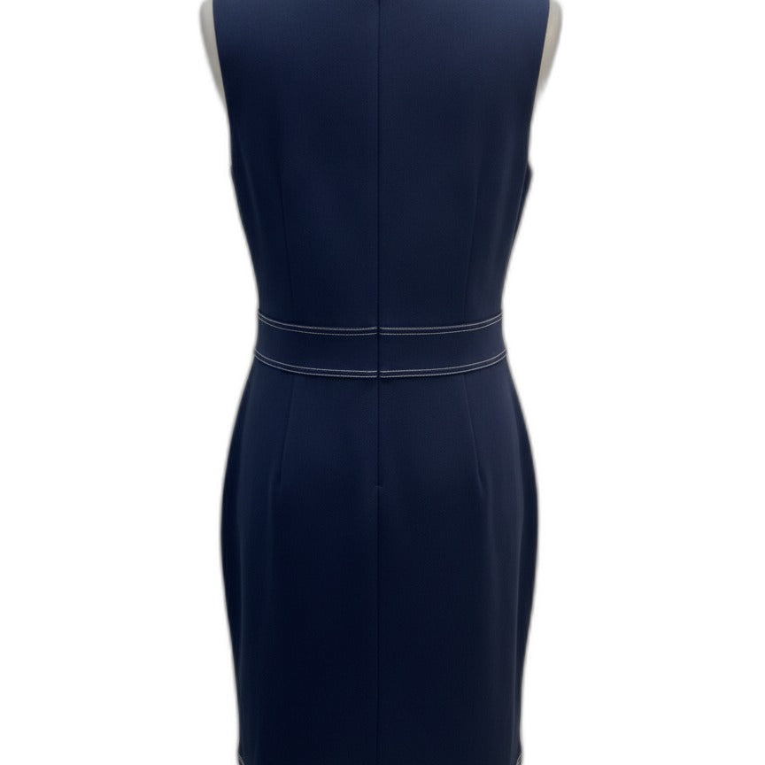 En Focus · Sleeveless Dress · 12 · Navy