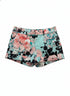 7thAve · Shorts · 6 · Aqua Black Floral