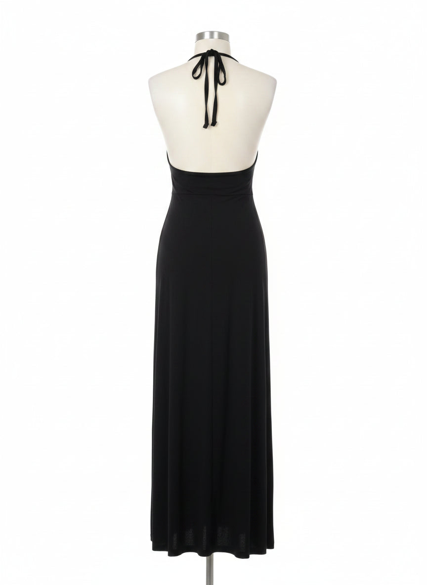 Tommy Bahama · Halter Dress · Medium · Black