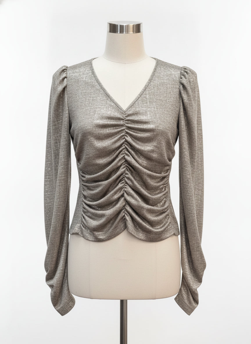 Rachel Zoe · LongSleeve Top · Small · Gold