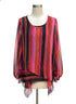 Susan Graver · Blouse · Large · BlackPink Striped