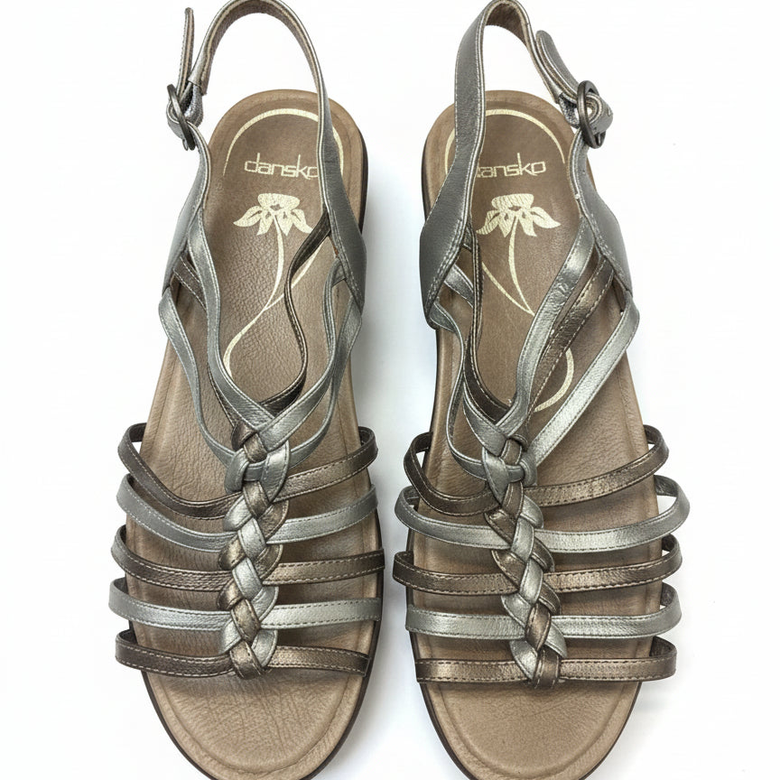 Dansko · Dana Braided Strap · 8.5 · Bronze