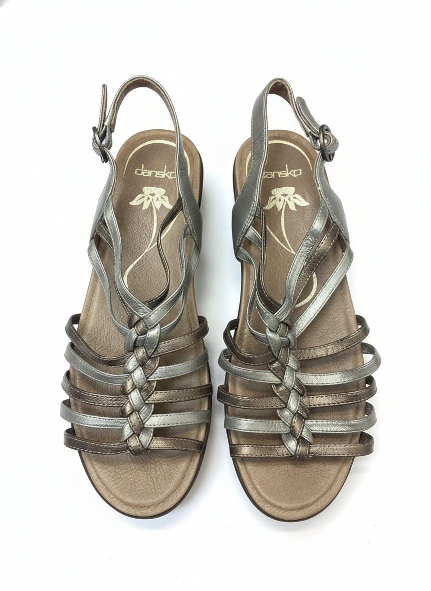 Dansko · Dana Braided Strap · 8.5 · Bronze