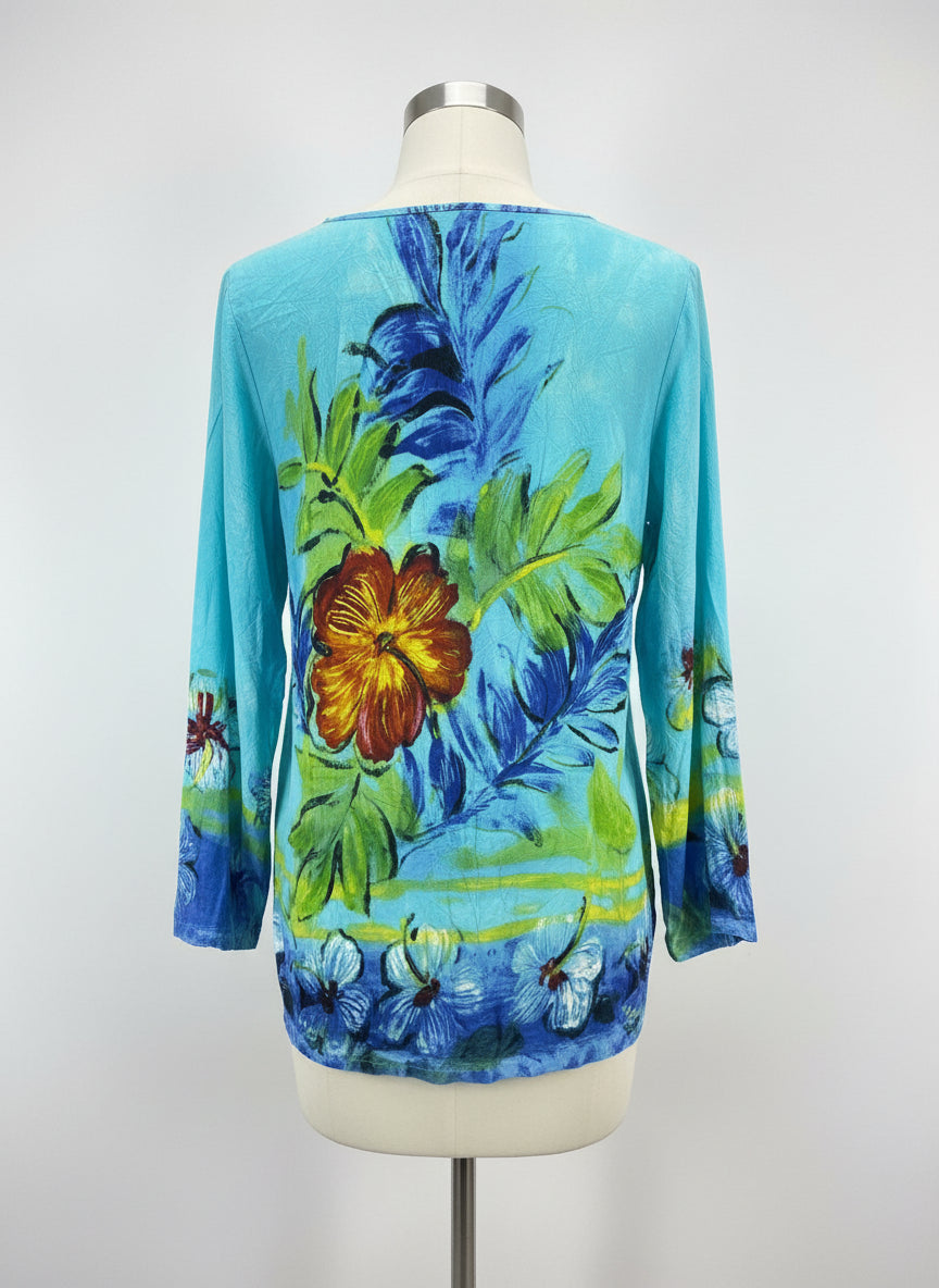 JamsWorld · Retro Biscus · Small · Aqua Floral