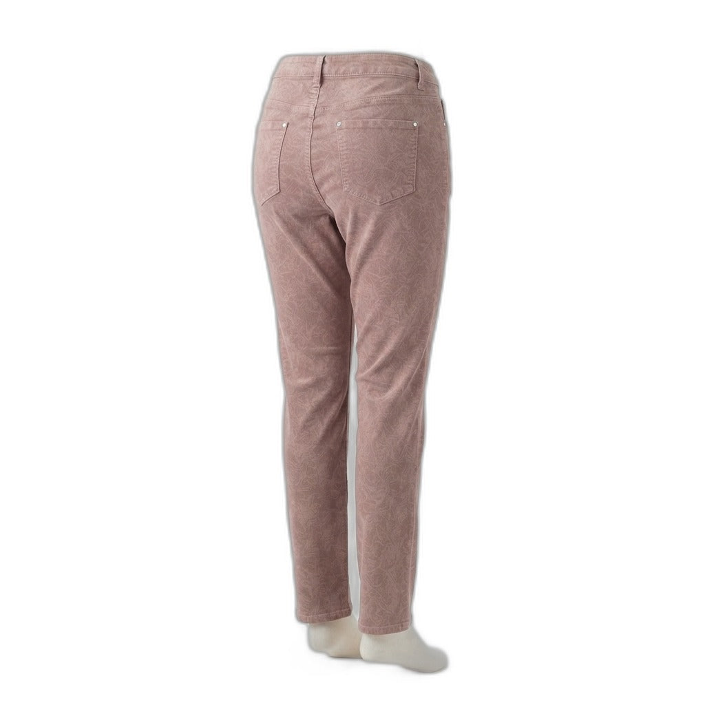 Charlie B · Corduroy Pants · 12 · Blush Floral Print