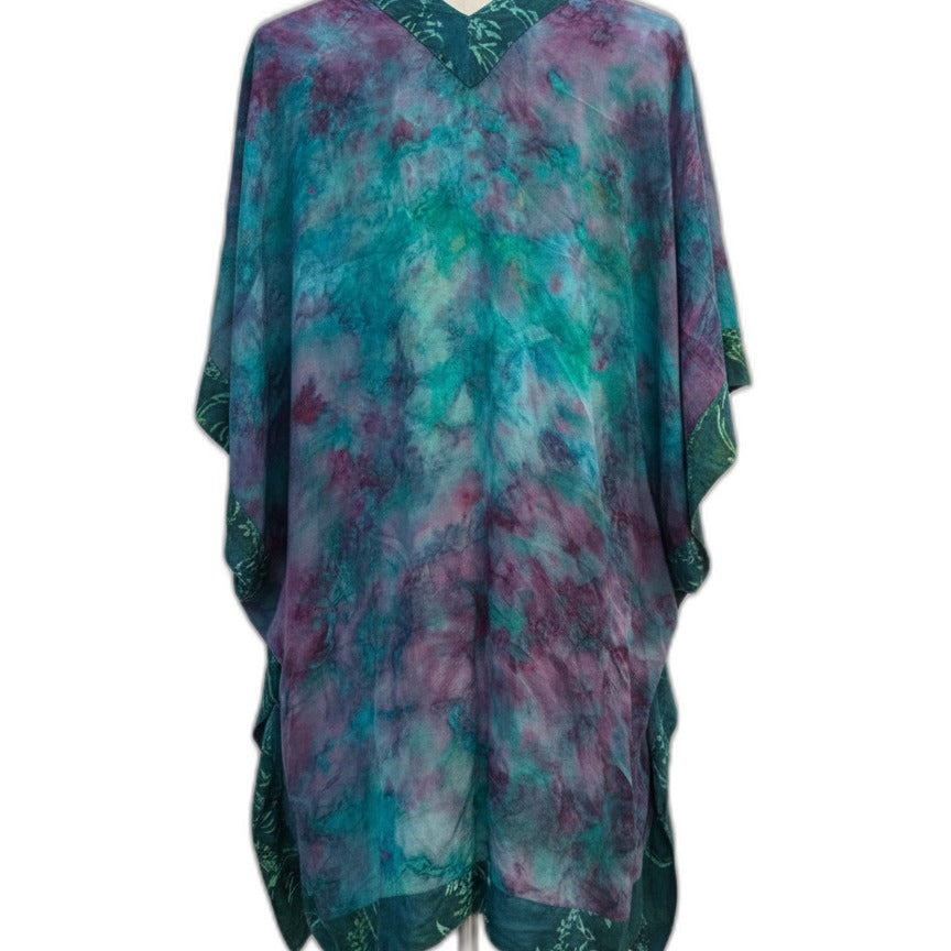 SoftSurrounding · Open Drape Cardigan · S/M · Turquoise Purple