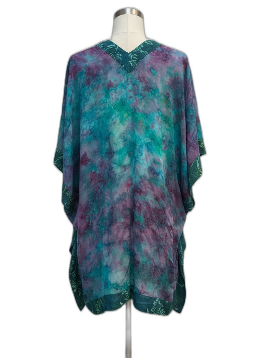 SoftSurrounding · Open Drape Cardigan · S/M · Turquoise Purple