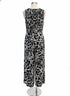 Calvin Klein · Sleeveless Smocked Floral Print Jumpsuit · 8 · BlackWhite