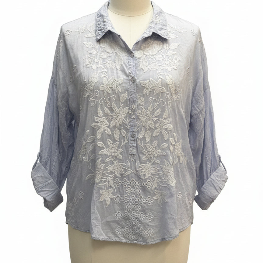 JohnnyWas · Blouse · XLarge · Light Blue