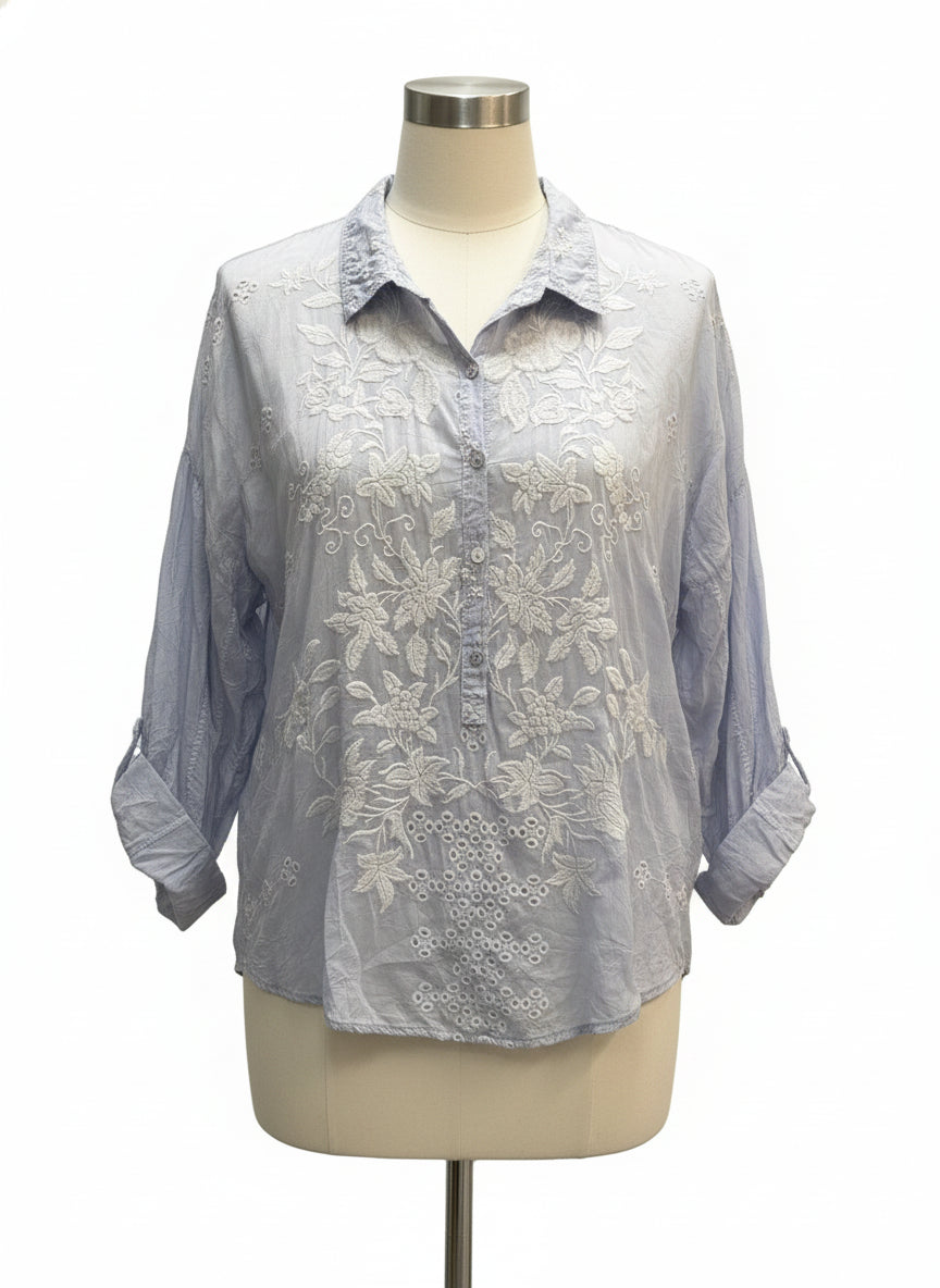 JohnnyWas · Blouse · XLarge · Light Blue